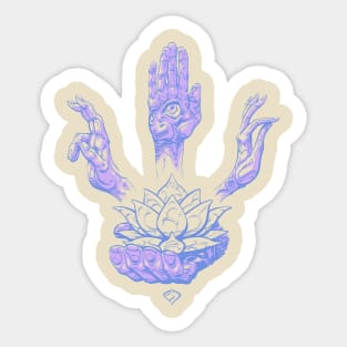 Blessing Hands - Lilac - Sticker